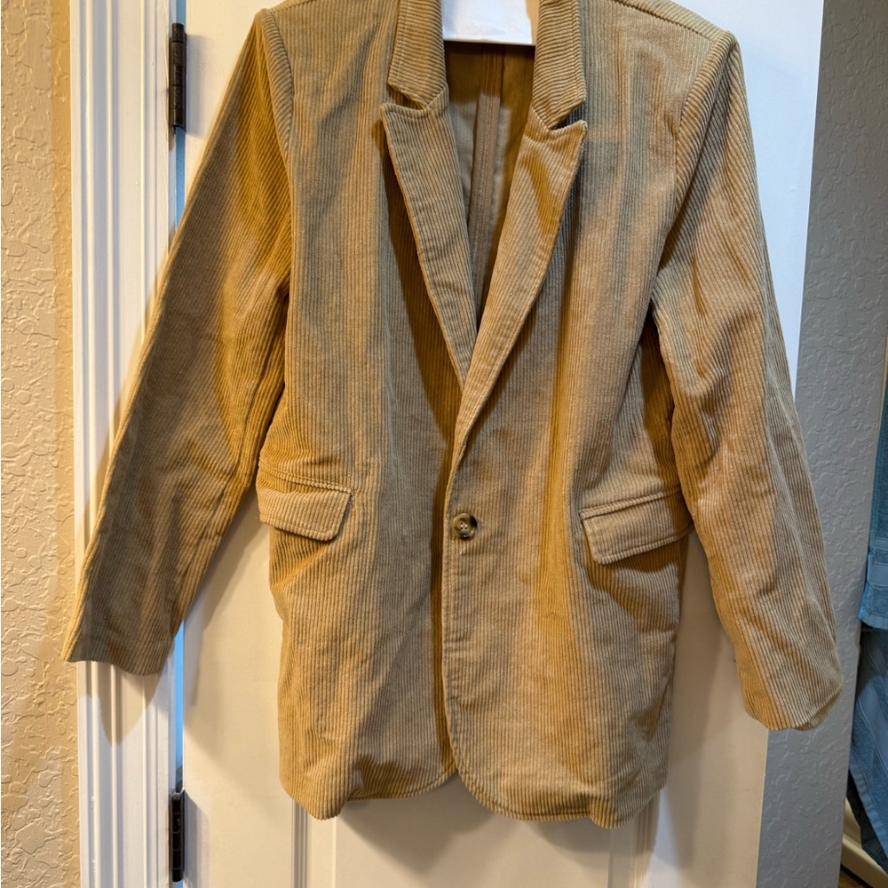 Entro Tan Corduroy Blazer